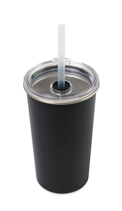 Arlo Classics Stainless Steel Tumbler with Straw 20 Oz.