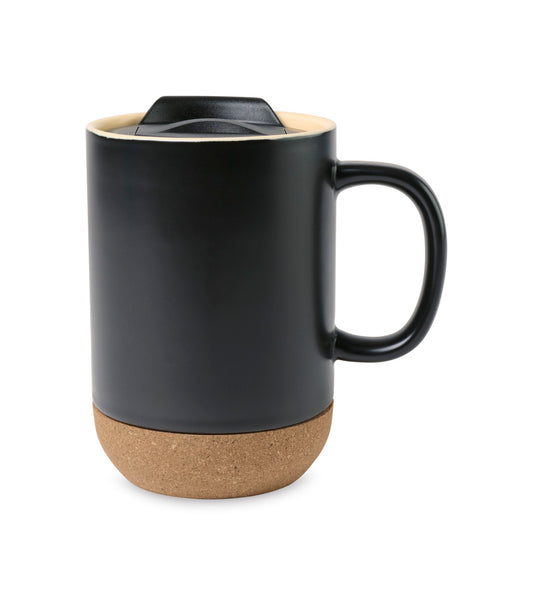 Valo Ceramic Lidded Mug 14 Oz.