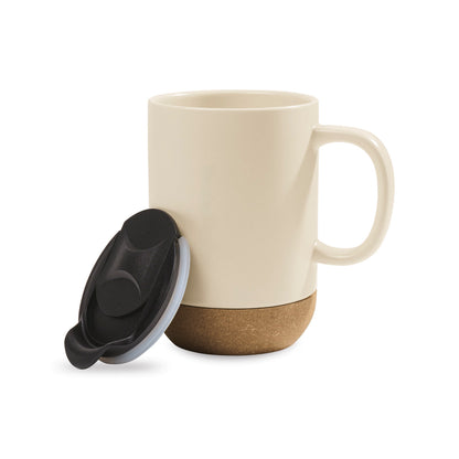 Valo Ceramic Lidded Mug 14 Oz.