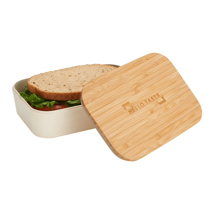 Bamboo Fiber Lunch Box with Cutting Board Lid