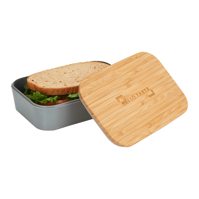 Bamboo Fiber Lunch Box with Cutting Board Lid