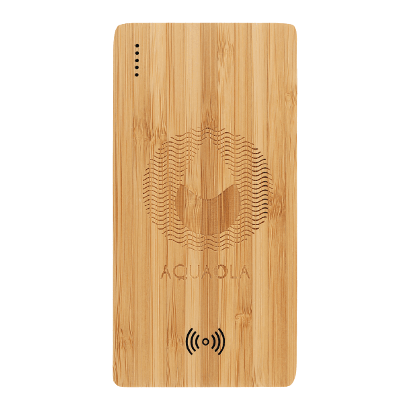 Plank 5000 mAh Bamboo Wireless Power Bank