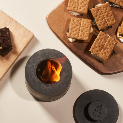 Personal Fireplace With Snuffing Lid