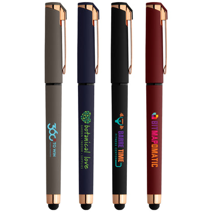 Islander Softy Rose Gold Gel Pen w/ Stylus