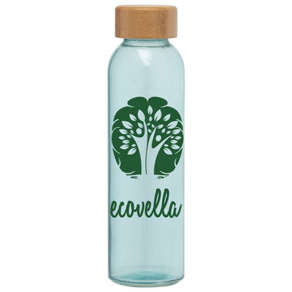 Glass Bottle with Bamboo Lid 17 oz.